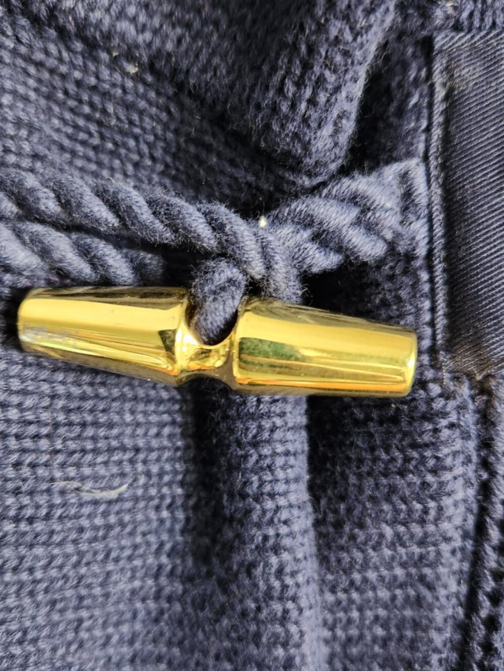 Vintage Ralph Lauren XL Sweater Women's Navy Knit Toggle Cardigan Nautical - Picture 5 of 13
